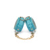 Наручники Liebe Seele Blue Lamb leather Wrist Cuffs with Velvet Lining