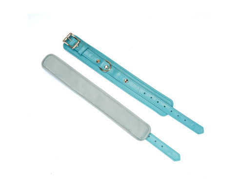 Наручники Liebe Seele Blue Lamb leather Wrist Cuffs with Velvet Lining