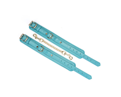 Поножі Liebe Seele Blue Lamb Leather Ankle Cuffs with Velvet Lining