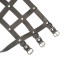Шкіряна портупея для гомілкостопу зі шпорами Liebe Seele Leather High Heel Ankle Harness Silver