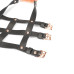 Шкіряна портупея для гомілкостопу зі шпорамиLiebe Seele Leather High Heel Ankle Harness Rose Gold