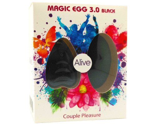 Віброяйце Alive Magic Egg 3.0 Black із пультом ДУ