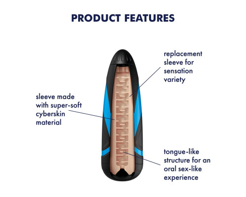 Запасний рукав-вставка для мастурбатора Satisfyer Men LUSTY TONGUES