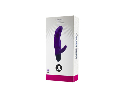 Вибратор рельефный Adrien Lastic Typhoon Black со стимуляцией точки G, два мотора