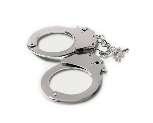 Наручники металеві Adrien Lastic Handcuffs Metallic (поліцейські)