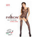 Бодістокінг Passion BS015 black, комбінезон, імітація панчіх і пояса