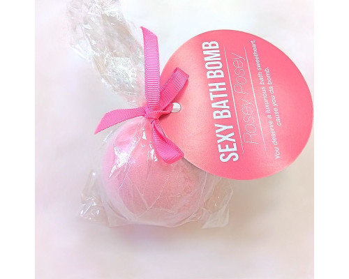Супербомбочка для ванни Dona Bath Bomb — Rosey Posey (128 г), приємний аромат троянди