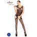 Бодістокінг Passion BS029 black, комбінезон, імітація панчох і пояса