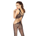Бодистокинг Passion BS030 black, комбинезон, имитация топа и леггинсов