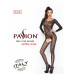 Бодістокінг Passion BS042 black, комбінезон, довгий рукав, закрите плече