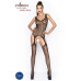 Бодістокінг Passion BS043 black, комбінезон, імітація панчох