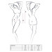 Боді монокіні під латекс Passion JEAN BODY XXL/XXXL, black