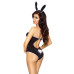 Костюм зайки MAGNETICA SET black L/XL - Passion, ушки и боди