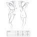 Комплект білизни Passion OFELIA SET OpenBra XXL/XXXL, white, стрінги, відкритий ліф, широкий пояс
