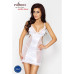 Сорочка приталенная с чашечками WILMA CHEMISE white XXL/XXXL - Passion, трусики