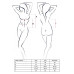 Розпродаж!!! Корсет з пажами XENA CORSET white L/XL - Passion, трусики, квітковий узор