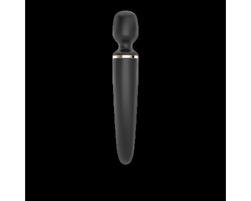Вібромасажер Satisfyer Wand-er Woman (Black/Gold), водонепроникний, потужний, розмір XXL