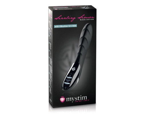 Вібратор з електростимуляцією Mystim Sizzling Simon eStim Black, міостимулятор