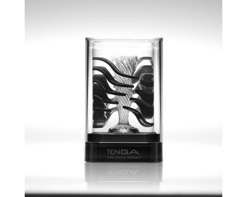 Мастурбатор Tenga Crysta Leaf, уникальный рельеф, стимулирующие лепестки, прозрачный материал