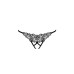 Трусики мереживні з доступом Passion Exclusive VIOLANTE THONG L/XL, black