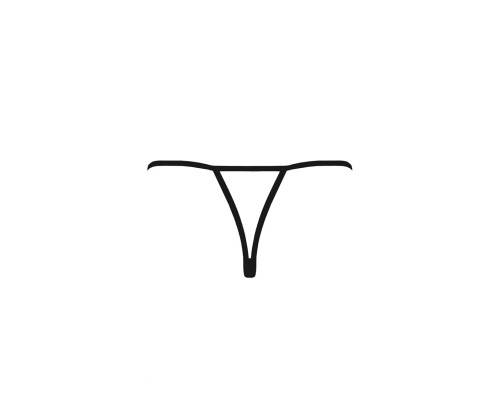 Трусики мереживні з доступом Passion Exclusive VIOLANTE THONG S/M, black