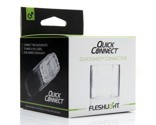 Адаптер Fleshlight Quickshot Quick Connect для з'єднання двох Квікшотов в одну іграшку
