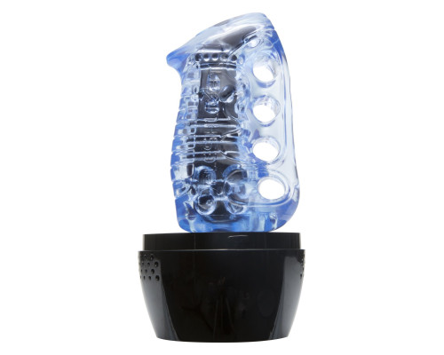 Мастурбатор Fleshlight Fleshskins Grip Blue Ice, надійна фіксація на руці, відмінно для пар та мінета