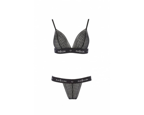 Комплект білизни Passion Exclusive GLAMISS SET S/M, black