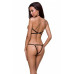 Портупея-боді зі стреп Passion Exclusive IVENA S/M, black