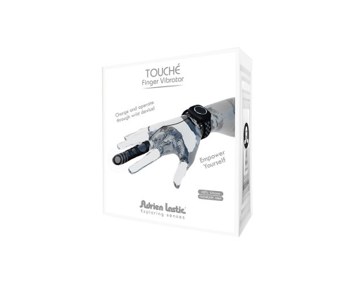 Вібратор на палець Adrien Lastic Touche (L) для глибокої стимуляції з пультом керування на руці