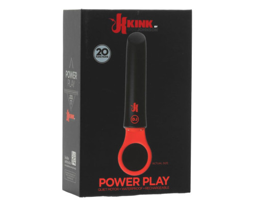 Вібратор Doc Johnson Kink - Power Play with Silicone Grip Ring