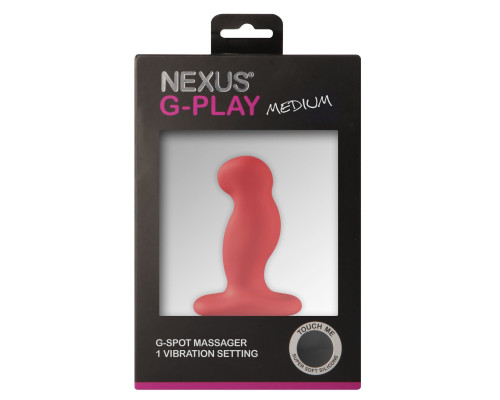 Вібромасажер простати Nexus G-Play Plus M Red, макс діаметр 3 см, перезаряджається