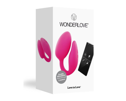 Віброяйце з кліторальною стимуляцією Love To Love Wonderlove з пультом ДК, можна під одяг