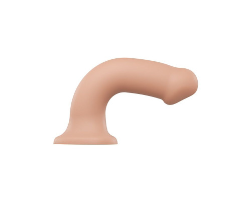 Насадка для страпону Strap-On-Me Dual Density Dildo Flesh XL, діаметр 4,5 см, двошарова, гнучка