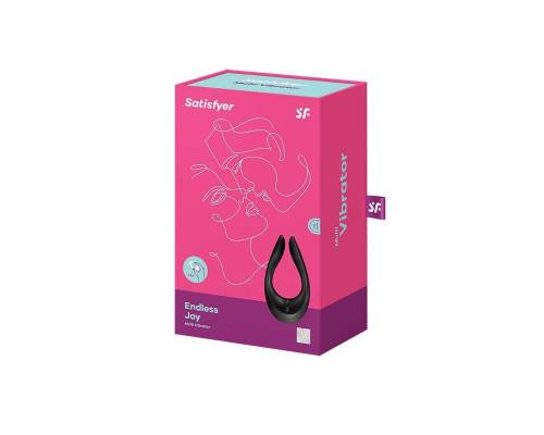 Вібратор для пар Satisfyer Endless Joy Black, 3 незалежні мотори, багатофункціональний