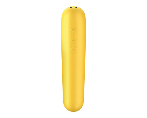 Смарт-вібратор та вакуумний стимулятор 2-в-1 Satisfyer Dual Love Yellow