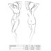 Ажурний боді Passion AZALIA BODY S/M, black