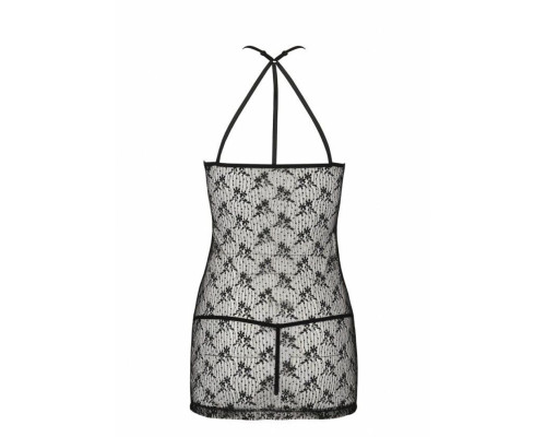 Напівпрозора сорочка Passion AZALIA CHEMISE L/XL, black