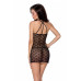 Напівпрозора сорочка Passion AZALIA CHEMISE S/M, black
