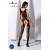 Бодістокінг з імітацією панчіх і ажурною вставкою Passion BS072 black