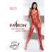 Ажурний бодістокінг з імітацією панчіх Passion BS074 red