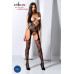 Відвертий бодістокінг з глибоким декольте Passion BS075 black