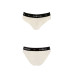 Трусики з широкою гумкою і мереживом Passion PS001 PANTIES M, ecru