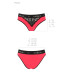 Трусики з широкою гумкою і мереживом Passion PS001 PANTIES M, red-black