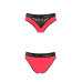 Трусики з широкою гумкою і мереживом Passion PS001 PANTIES S, red-black