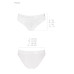 Трусики з широкою гумкою і мереживом Passion PS001 PANTIES S, white
