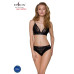 Еластичний топ з мереживом Passion PS001 TOP L, black