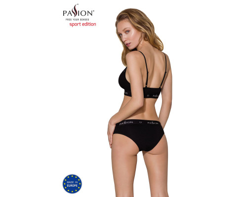 Еластичний топ з мереживом Passion PS001 TOP M, black