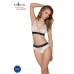 Еластичний топ з мереживом Passion PS001 TOP M, ecru