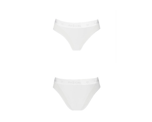 Трусики з прозорою вставкою Passion PS002 PANTIES L, white